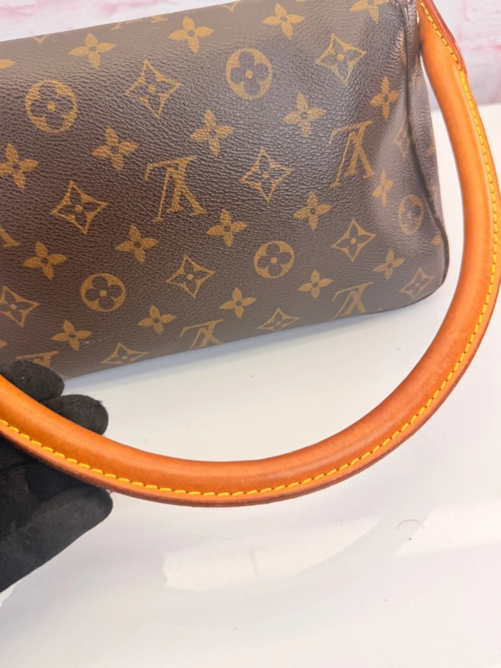 Authentic Louis Vuitton Monogram Mini Looping Loop PM Canvas Shoulder Bag